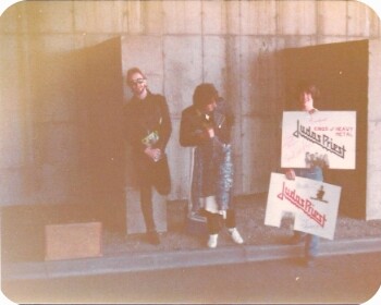 Judas Priest promotional display photograph