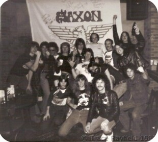 Wade Brooks and friends with Saxon