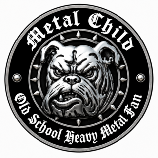 Metal Child Old School Heavy Metal Fan Spike logo