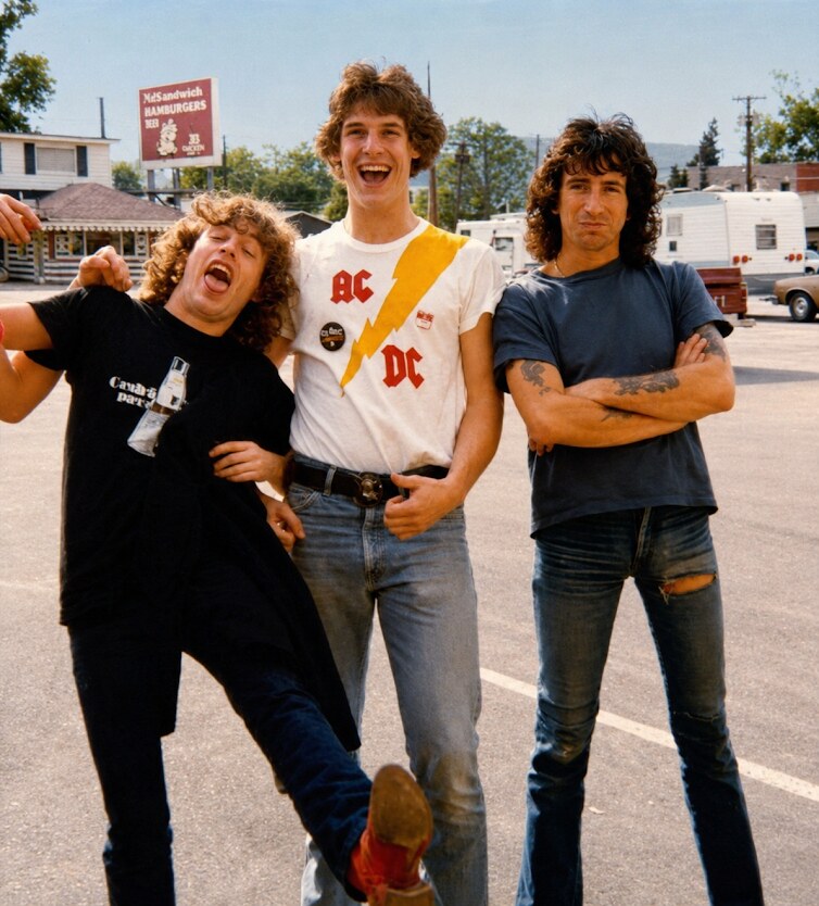 Wade Brooks with AC/DC in 1979